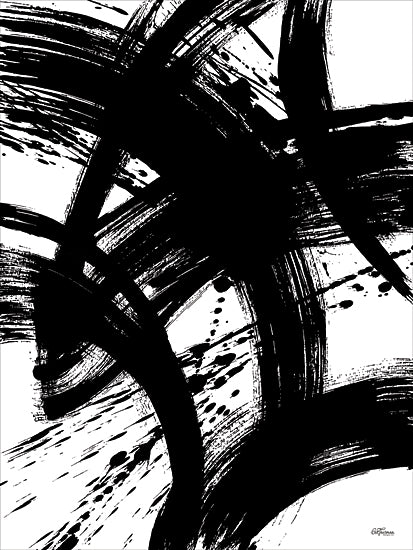 Cat Thurman Designs CTD137 - CTD137 - Black and White Abstract 2 - 12x16 Abstract, Black & White, Contemporary from Penny Lane