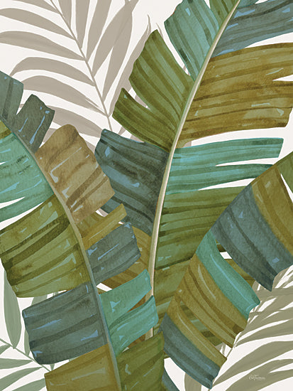 Cat Thurman Designs CTD143 - CTD143 - Watercolor Banana Leaves 2 - 12x16 Tropical, Banana Leaves, Greenery, Coastal, Botanical from Penny Lane