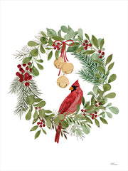 CTD161 - Christmas Cardinal Wreath - 12x16