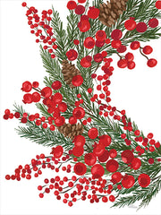 CTD162 - Loose Christmas Wreath - 12x16