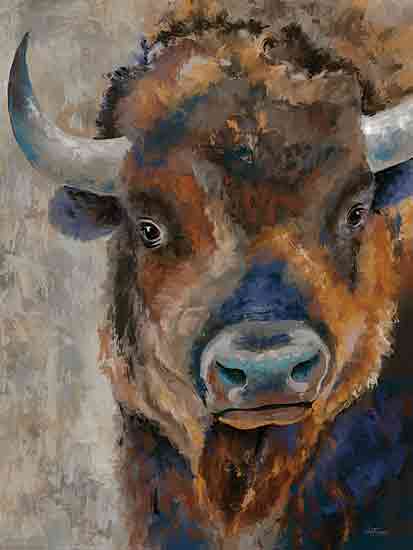 Cat Thurman Designs CTD192 - CTD192 - Wild Bison - 12x16 Bison, Portrait, Brown Bison from Penny Lane