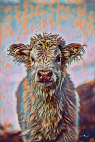 Dakota Diener DAK242 - DAK242 - Colorful Calf - 12x18 Cow, Calf, Baby Cow, Abstract, Colorful Cow from Penny Lane