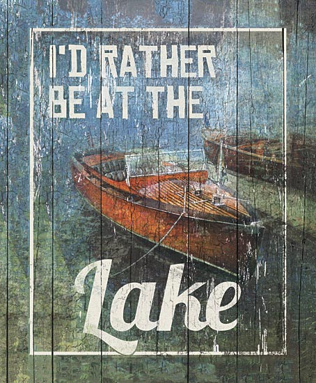 Dee Dee DD1622 - Rather be at the Lake - Rowboat, Lake, Signs from Penny Lane Publishing
