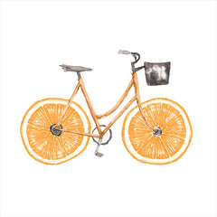 DOG177 - Orange Bike - 12x12