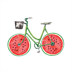 DOG178 - Watermelon Bike - 12x12