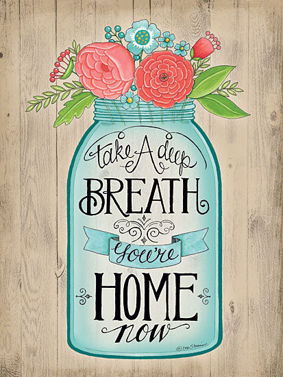 Deb Strain DS1098 - You're Home Now - Jar, Flowers, Home, Inspiring from Penny Lane Publishing