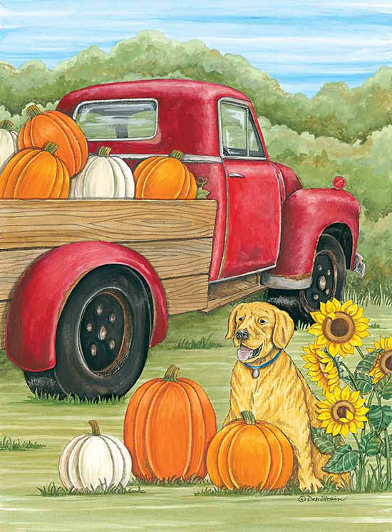 Deb Strain Licensing DS1788 - DS1788 - Red Pumpkin Truck with Dog - 0  from Penny Lane