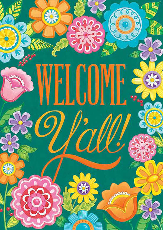 Deb Strain Licensing DS1803 - DS1803 - Floral Welcome Y'All - 0  from Penny Lane