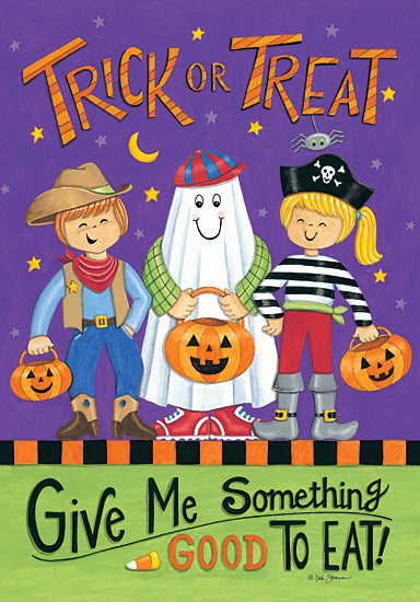 Deb Strain DS1879 - DS1879 - Trick or Treat Kids - 12x16 Halloween, Trick or Treat, Pumpkins, Kids, Children from Penny Lane