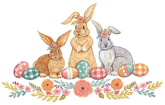 Deb Strain Licensing DS1887 - DS1887 - Three Bunnies - 0  from Penny Lane