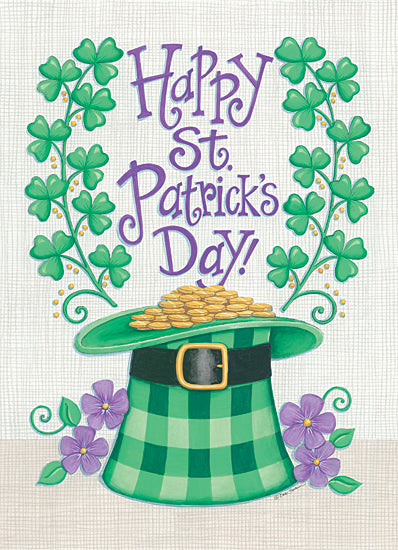 Deb Strain DS1905 - DS1905 - Happy St. Patrick's Day - 12x16 Happy St. Patrick's Day, Pinwheels, Glass Jar, Shamrocks from Penny Lane