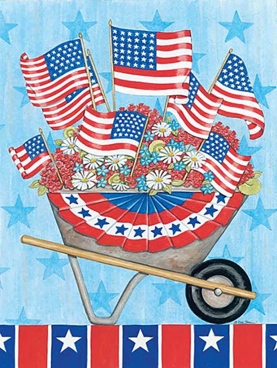 Deb Strain Licensing DS1908 - DS1908 - Patriotic Wheelbarrow - 0  from Penny Lane