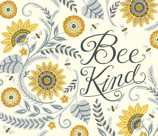 Deb Strain DS1941 - DS1941 - Bee Kind - 12x12 Be Kind, Bees, Flowers, Signs, Motivational from Penny Lane