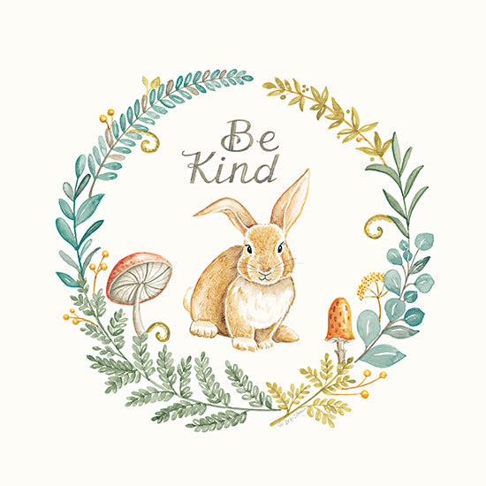 Deb Strain DS1960 - DS1960 - Be Kind Rabbit - 12x12 Be Kind, Rabbit, Children, Baby, Forest Animals, Greenery, Woodland Creatures from Penny Lane