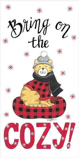 Deb Strain DS1990 - DS1990 - Bring on the Cozy Cat - 9x18 Bring on the Cozy, Cats, Pets, Plaid, Patterns, Signs from Penny Lane