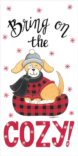 Deb Strain DS1991 - DS1991 - Bring on the Cozy Dog - 9x18 Bring on the Cozy, Dogs, Pets, Plaid, Patterns, Signs from Penny Lane