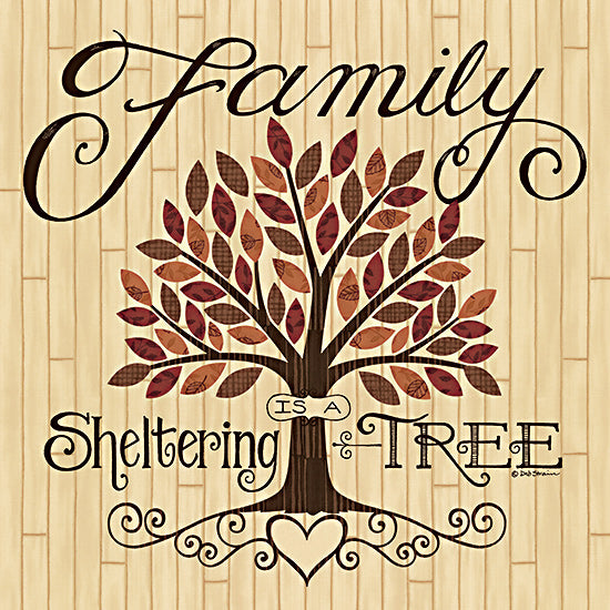 Deb Strain DS2032 - DS2032 - Sheltering Tree - 12x12 Family, Tree, Sheltering Tree, Calligraphy, Love, Signs from Penny Lane
