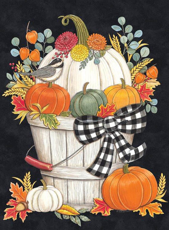 Deb Strain Licensing DS2063LIC - DS2063LIC - Fall Bucket with Chickadee - 0  from Penny Lane