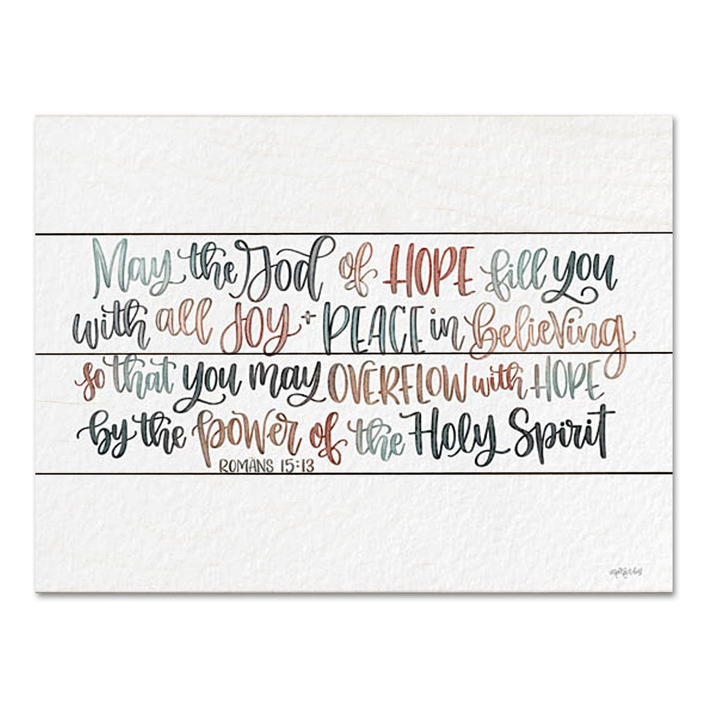 Imperfect Dust DUST1000PAL - DUST1000PAL - God of Hope - 16x12 Religious, May the God of Hope, Bible Verse, Romans, Typography, Signs, Textured Paper from Penny Lane