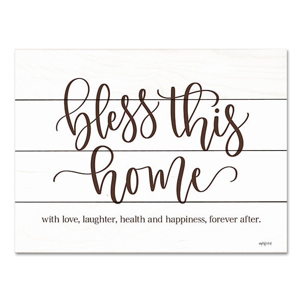 Imperfect Dust DUST1026PAL - DUST1026PAL - Bless This Home - 16x12 Inspirational, Bless This Home, Typography, Signs, Family, Love, Laughter, Textual Art from Penny Lane