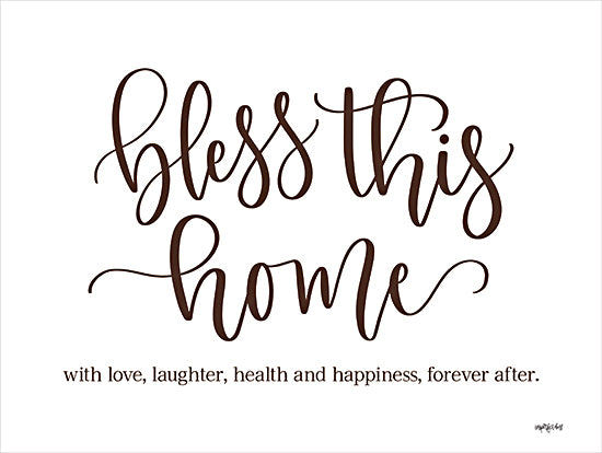 Imperfect Dust DUST1026 - DUST1026 - Bless This Home - 16x12 Inspirational, Bless This Home, Typography, Signs, Family, Love, Laughter, Textual Art from Penny Lane