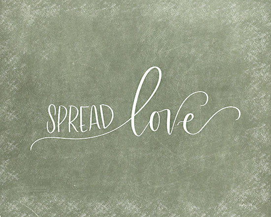 Imperfect Dust DUST1087 - DUST1087 - Spread Love - 16x12 Inspirational, Family, Friends, Spread Love, Typography, Signs, Textual Art, Green & White from Penny Lane
