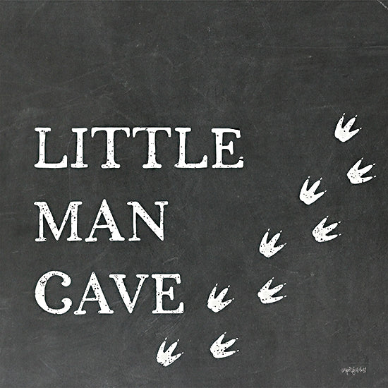 Imperfect Dust DUST1108 - DUST1108 - Little Man Cave       - 12x12 Children, Inspirational, Little Man Cave, Typography, Signs, Textual Art, Bird Tracks, Black & White from Penny Lane