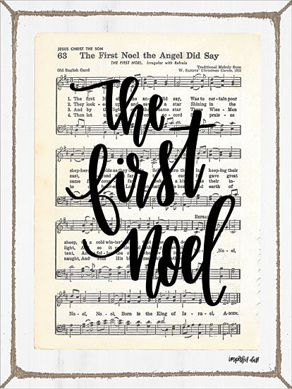 Imperfect Dust DUST171 - DUST171 - The First Noel - 12x16 The First Noel, Christmas, Holidays, Sheet Music, Song, Religion, Signs from Penny Lane