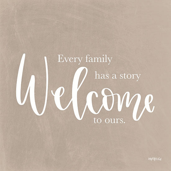 Imperfect Dust DUST468 - DUST468 - Welcome - 12x12 Welcome, Family, Family Has A Story, Blue and White, Signs from Penny Lane