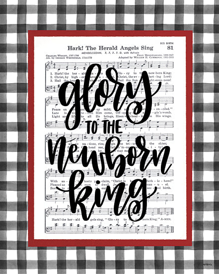 Imperfect Dust DUST531 - DUST531 - Glory to the Newborn King     - 12x16 Glory to the Newborn King, Holidays, Christmas, Sheet Music, Plaid from Penny Lane