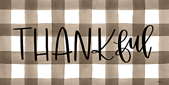 Imperfect Dust DUST562 - DUST562 - Thankful   - 18x9 Thankful, Plaid, Calligraphy, Thanksgiving, Seasons from Penny Lane