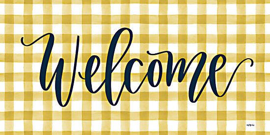 Imperfect Dust DUST567 - DUST567 - Welcome    - 18x9 Welcome, Plaid, Greeting, Calligraphy, Signs from Penny Lane