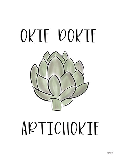 Imperfect Dust DUST637 - DUST637 - Okie Dokie Artichokie - 12x16 Artichoke, Vegetable, Kitchen, Humorous, Signs from Penny Lane