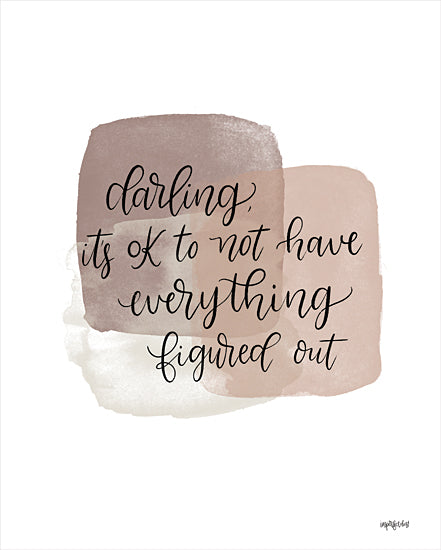 Imperfect Dust DUST646 - DUST646 - It's Ok - 12x16 Everything Figured Out, Motivational, Calligraphy, Wellness, Signs from Penny Lane