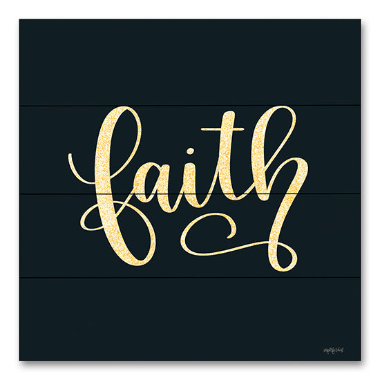 Imperfect Dust DUST882PAL - DUST882PAL - Faith - 12x12 Faith, Religious, Typography, Black & Gold, Signs from Penny Lane