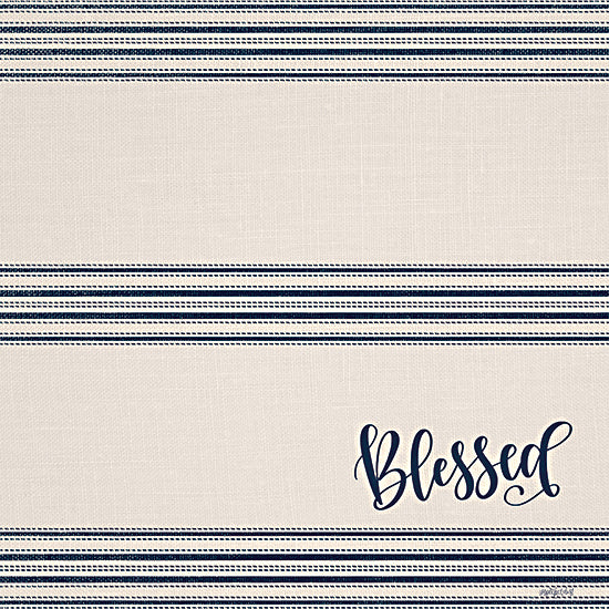 Imperfect Dust DUST938 - DUST938 - Blessed - 12x12 Blessed, Linen Tea Towel, Kitchen, Typography, Signs from Penny Lane