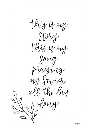 Imperfect Dust DUST978 - DUST978 - Praising My Savior - 12x16 Inspirational, Praising My Savior, Rhyme, Typography, Signs, Framed, Greenery from Penny Lane