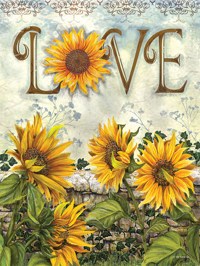 Ed Wargo ED316 - Love - Sunflowers, Love, Fence from Penny Lane Publishing