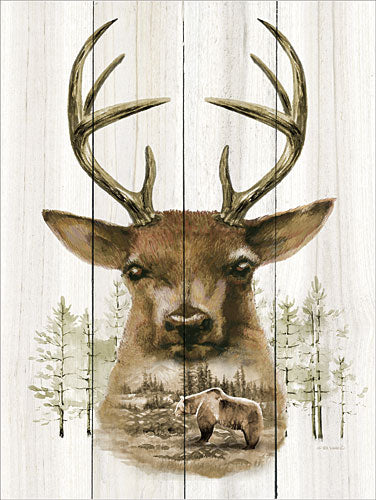 Ed Wargo ED351 - Deer Wilderness Portrait - Bear, Deer, Mountains, Trees, Nature from Penny Lane Publishing
