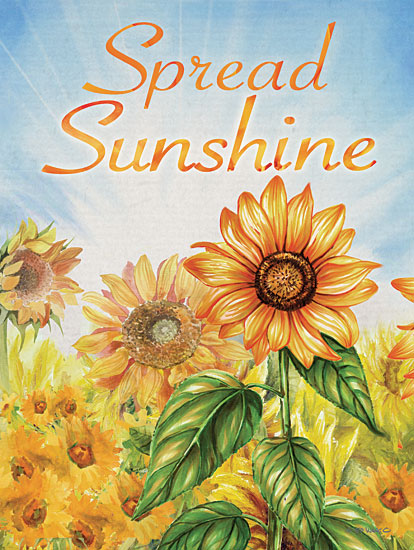 Ed Wargo ED450 - ED450 - Spread Sunshine - 12x16 Spread Sunshine, Sunflowers, Flowers, Autumn, Signs from Penny Lane