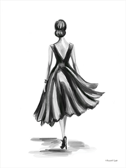 Elizabeth Tyndall ET189 - ET189 - Classy Lady - 12x16 Fashion, Woman, Figurative, Dress, Black Dress from Penny Lane