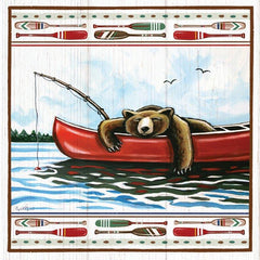 ET226 - Lodge Lazy Bear in Canoe - 12x12