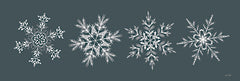 FEN1127 - Blue Christmas Snowflakes Sign - 18x6