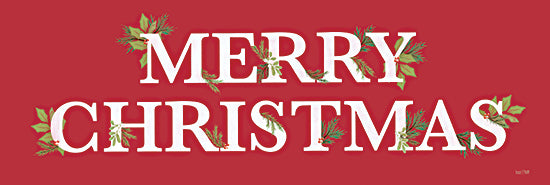 House Fenway FEN1128A - FEN1128A - Holly Merry Christmas Sign - 36x12 Christmas, Holidays, Merry Christmas, Typography, Signs, Textual Art, Holly, Berries, Red, White from Penny Lane