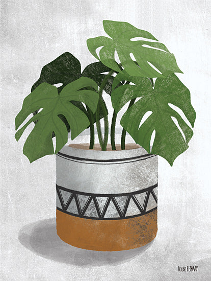 House Fenway FEN113 - FEN113 - Monstera Plant - 12x16 Plants, Vase, Monstera, Still Life from Penny Lane