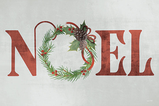 House Fenway FEN184 - FEN184 - Noel - 18x12 Noel, Wreath, Pinecones, Holidays, Pine Branches, Calligraphy, Signs from Penny Lane