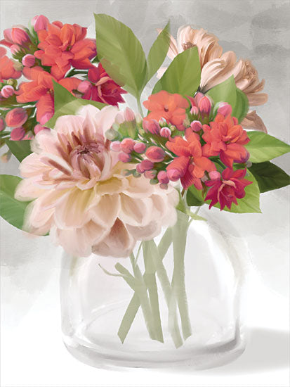 House Fenway FEN297 - FEN297 - Dahlia Bouquet - 12x16 Flowers, Dahlia, Bouquet, Glass Vase, Blooms from Penny Lane