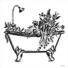 FEN599 - Vintage Floral Tub I - 12x12