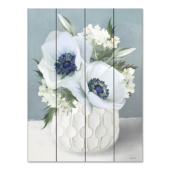 House Fenway FEN631PAL - FEN631PAL - Anemones in Blue II - 12x16 Flowers, Anemones, Blue & White, Bouquet, Vase from Penny Lane