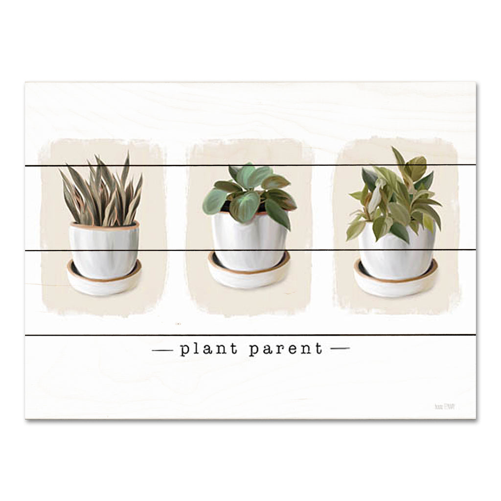 House Fenway FEN691PAL - FEN691PAL - Plant Parent - 16x12 Plants, Still Life, Green Plants, Whimsical, Potted Plants, Typography, Signs from Penny Lane